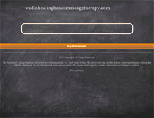 Tablet Screenshot of oudinhealinghandsmassagetherapy.com
